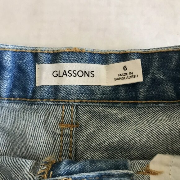 Glassons Super High Rise 80s Mom Denim Shorts Size 6‎ - Picture 4 of 8